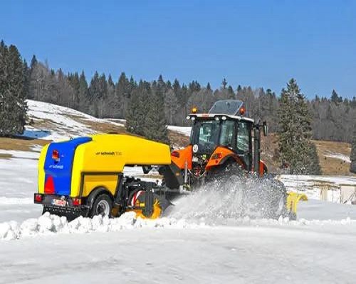 掃雪機設備除雪過程