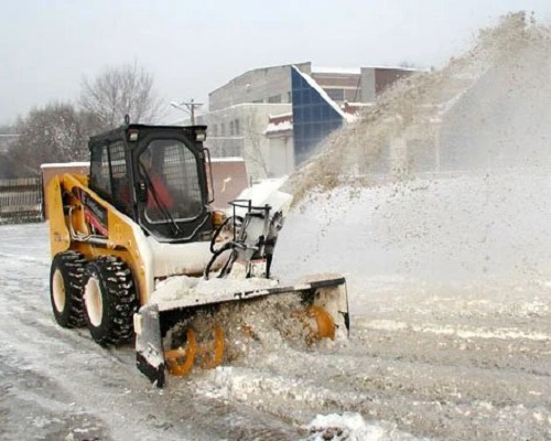廣場除雪必用滾刷掃雪機